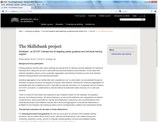 Screenshot Skillsbank